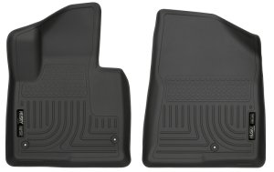 Hyundai Sante Fe Floor Liners - Front - Husky Liners - Weatherbeater - Black - `13-`15